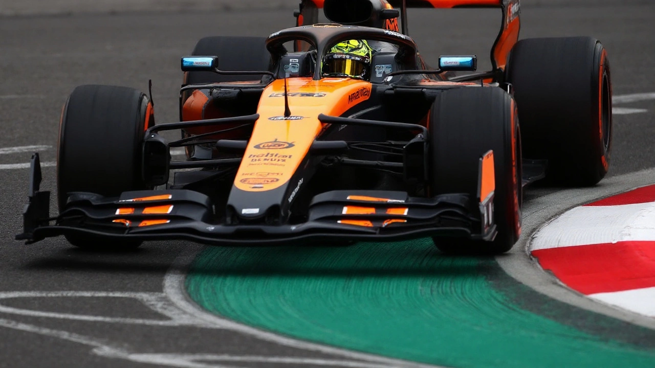 Norris perde chance de liderar McLaren após queda de Piastri em Baku